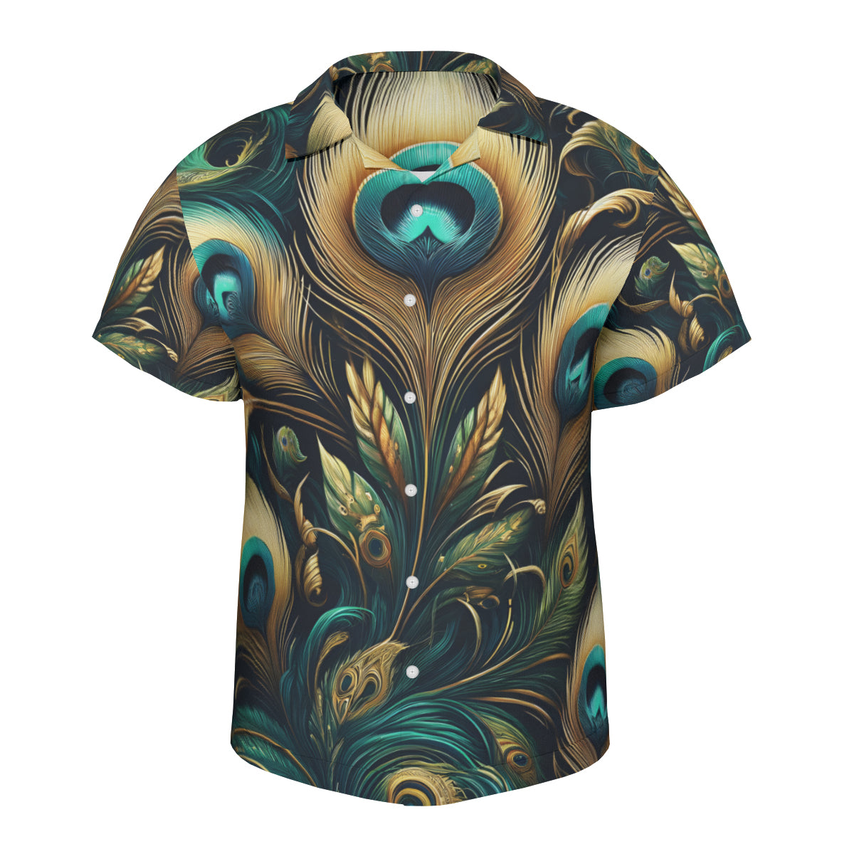 Peacock Short Sleeves Men's Shirt