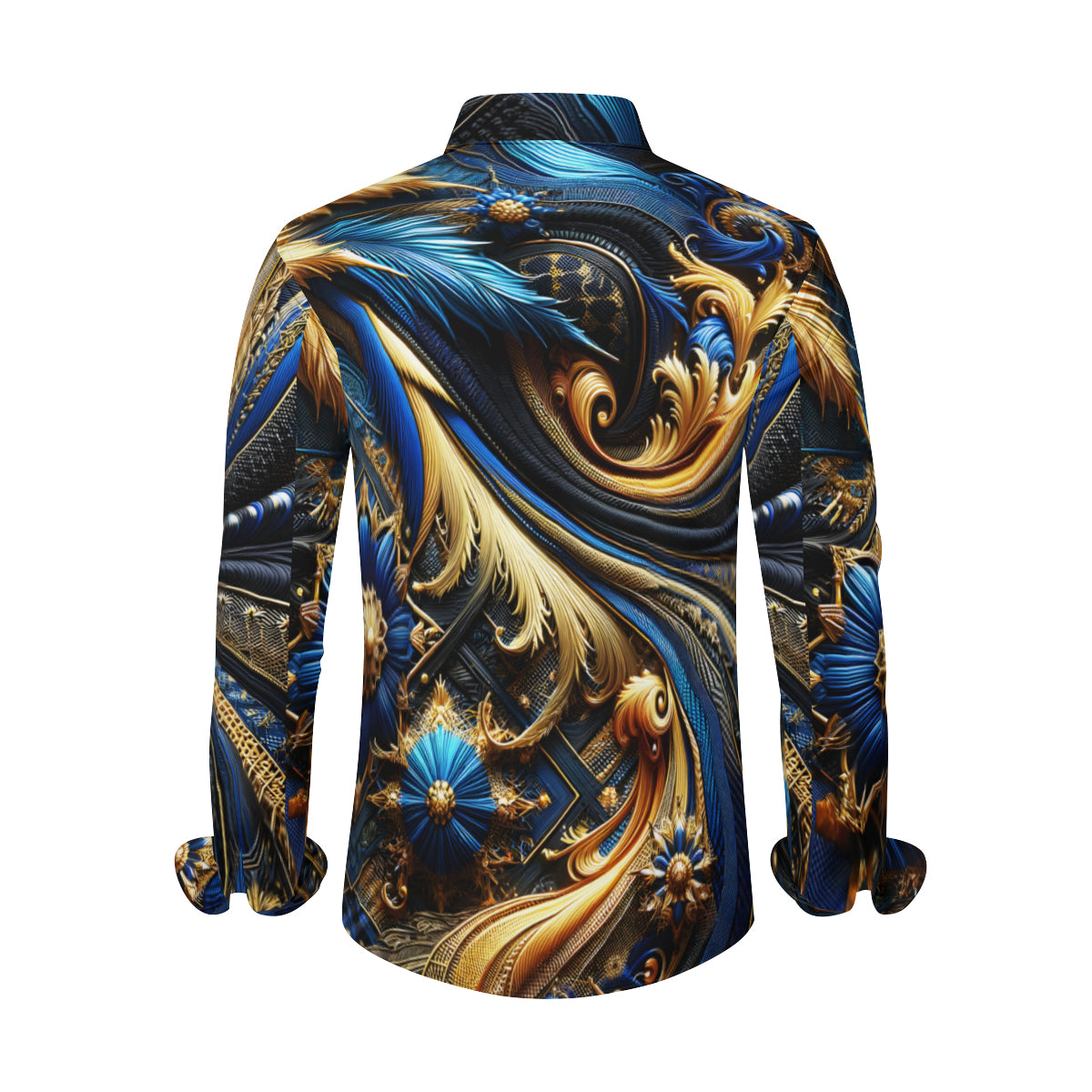 Royal Blue Long Sleeves Men's Shirt