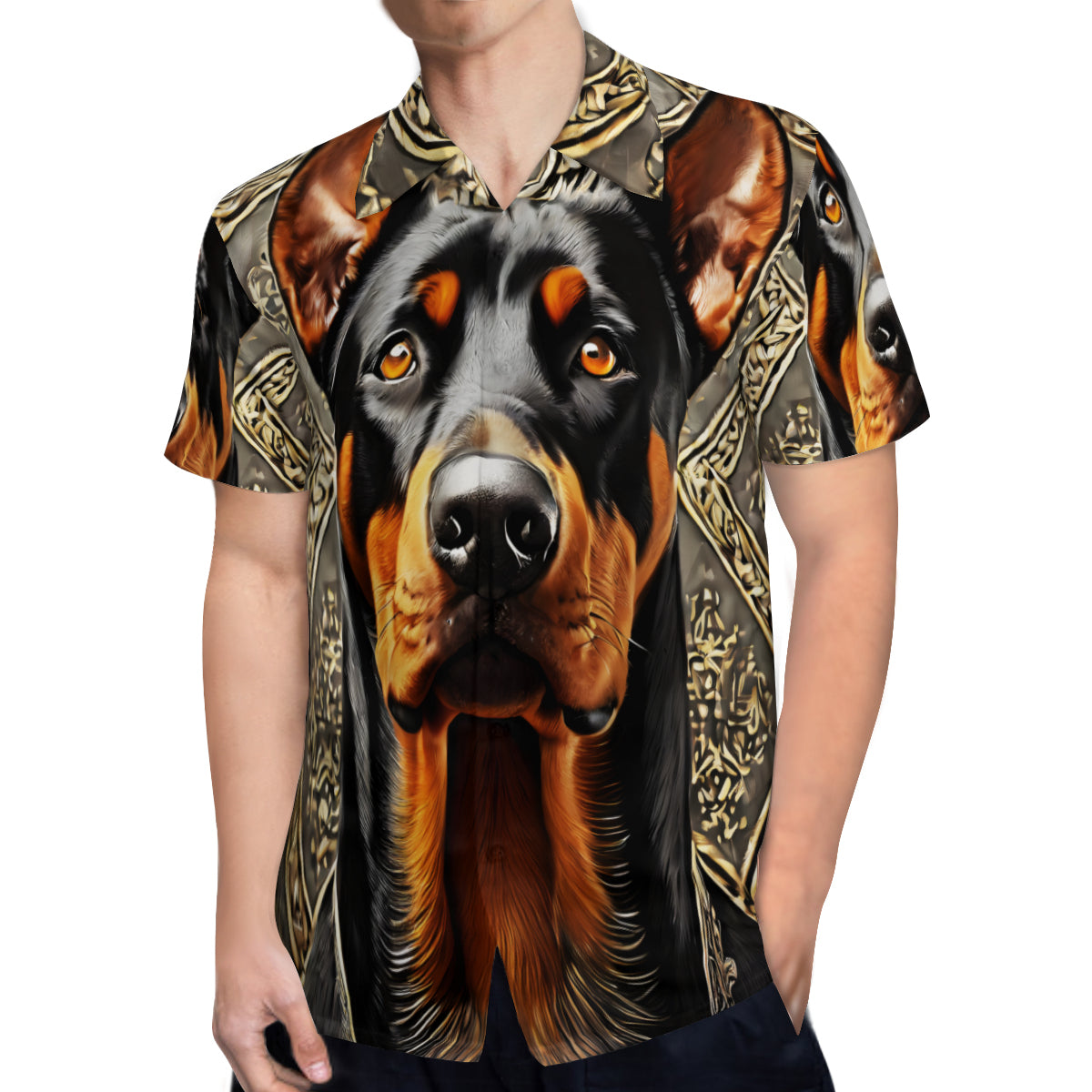 Doberman Short Sleeves Men's Shirt