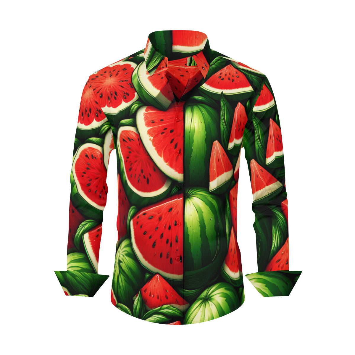 Watermelon Long Sleeves Men's Shirt
