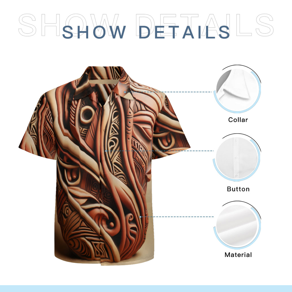 Terracota Design Short Sleeves Men's Shirt