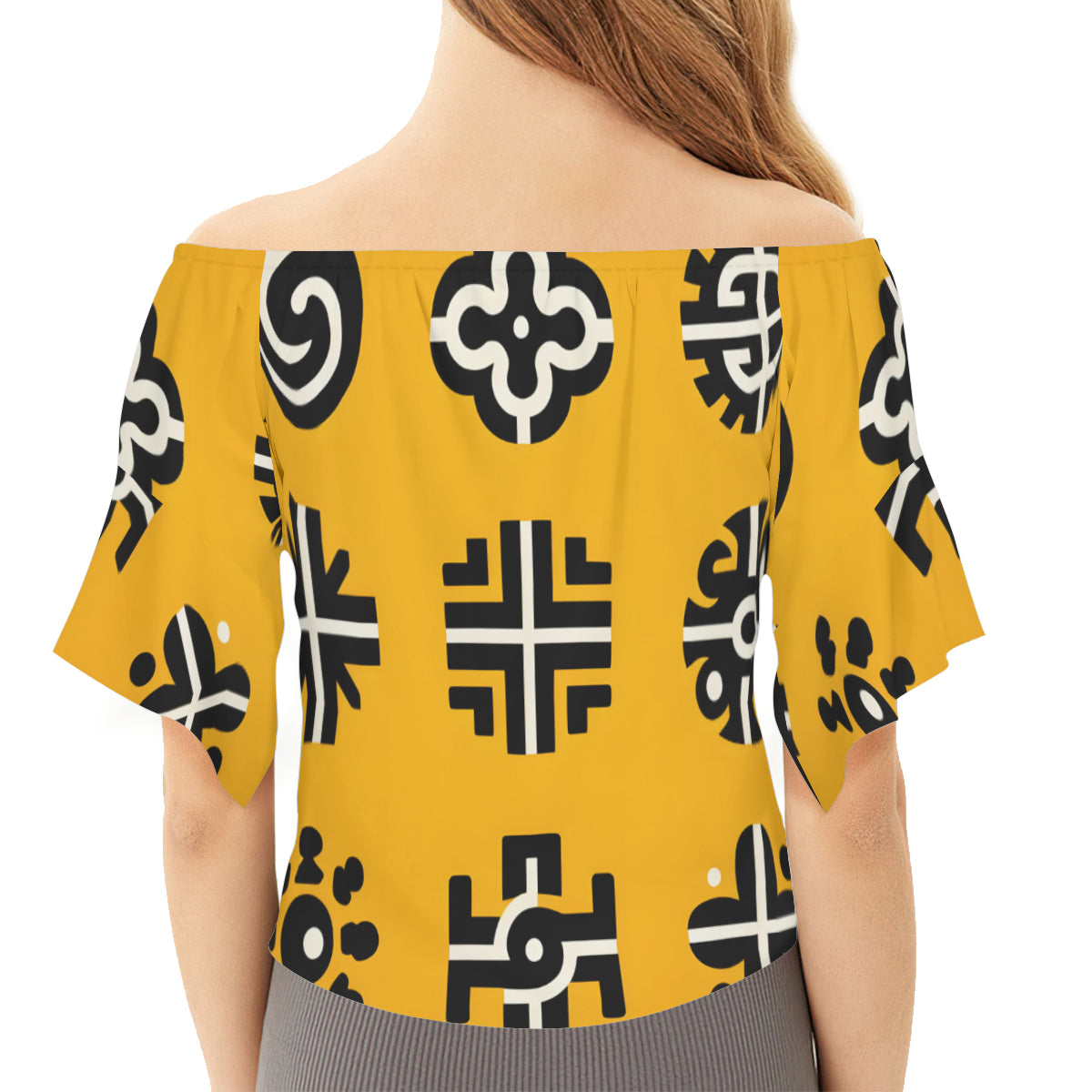 African Motifs Design Women Casual Dress