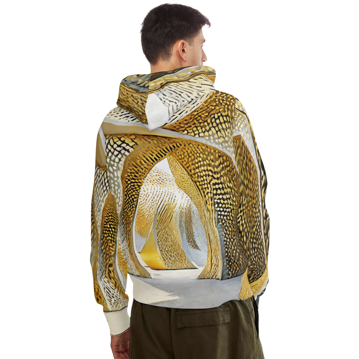 Golden Archtectural Men's Adult Lightweight Hoodie Set | Air Layer