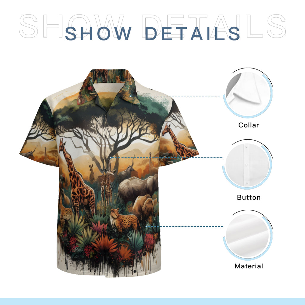 Animal Kingdom Short Sleeves Men's Shirt