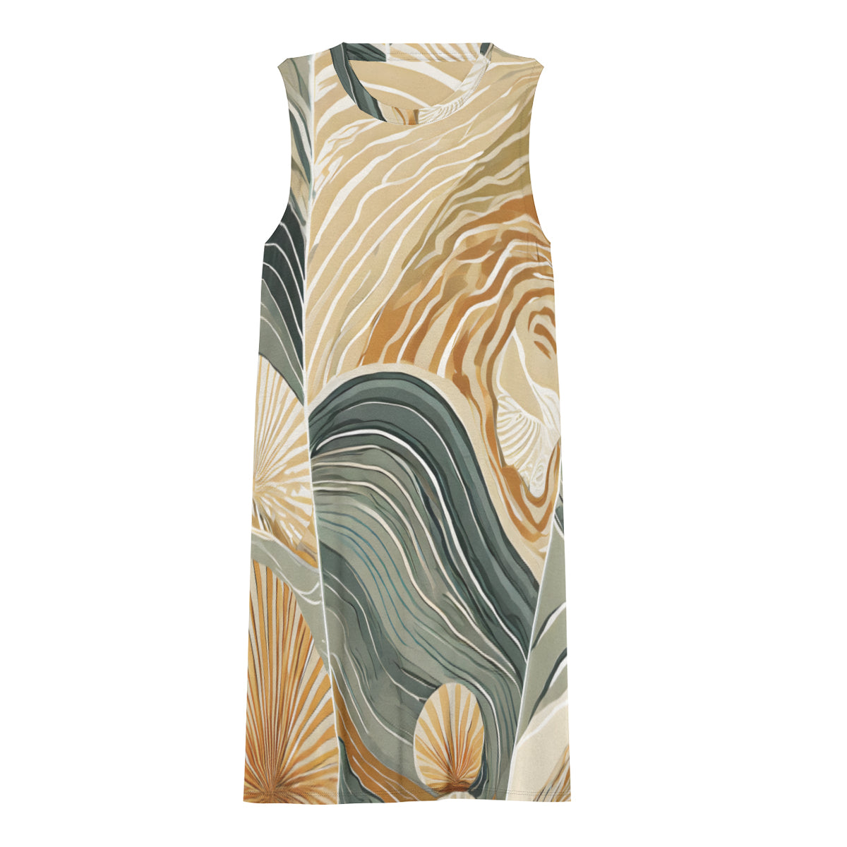 Abstract Women's Casual Dress | Polyester