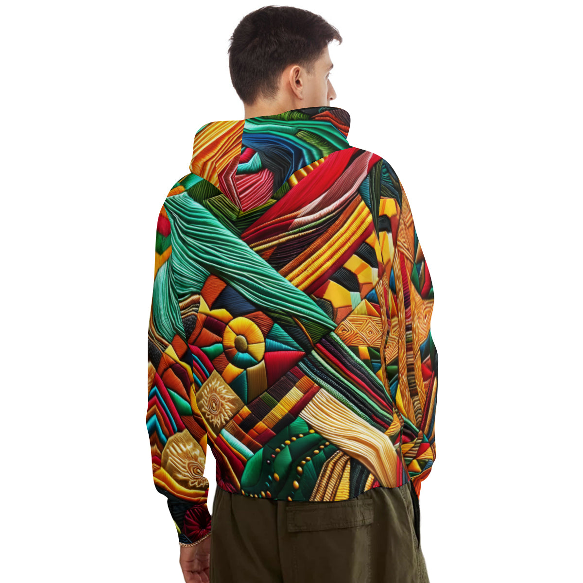 Vibrant Threads Men's Adult Hoodie Set (Double-Layer Hood) | Health Fabric