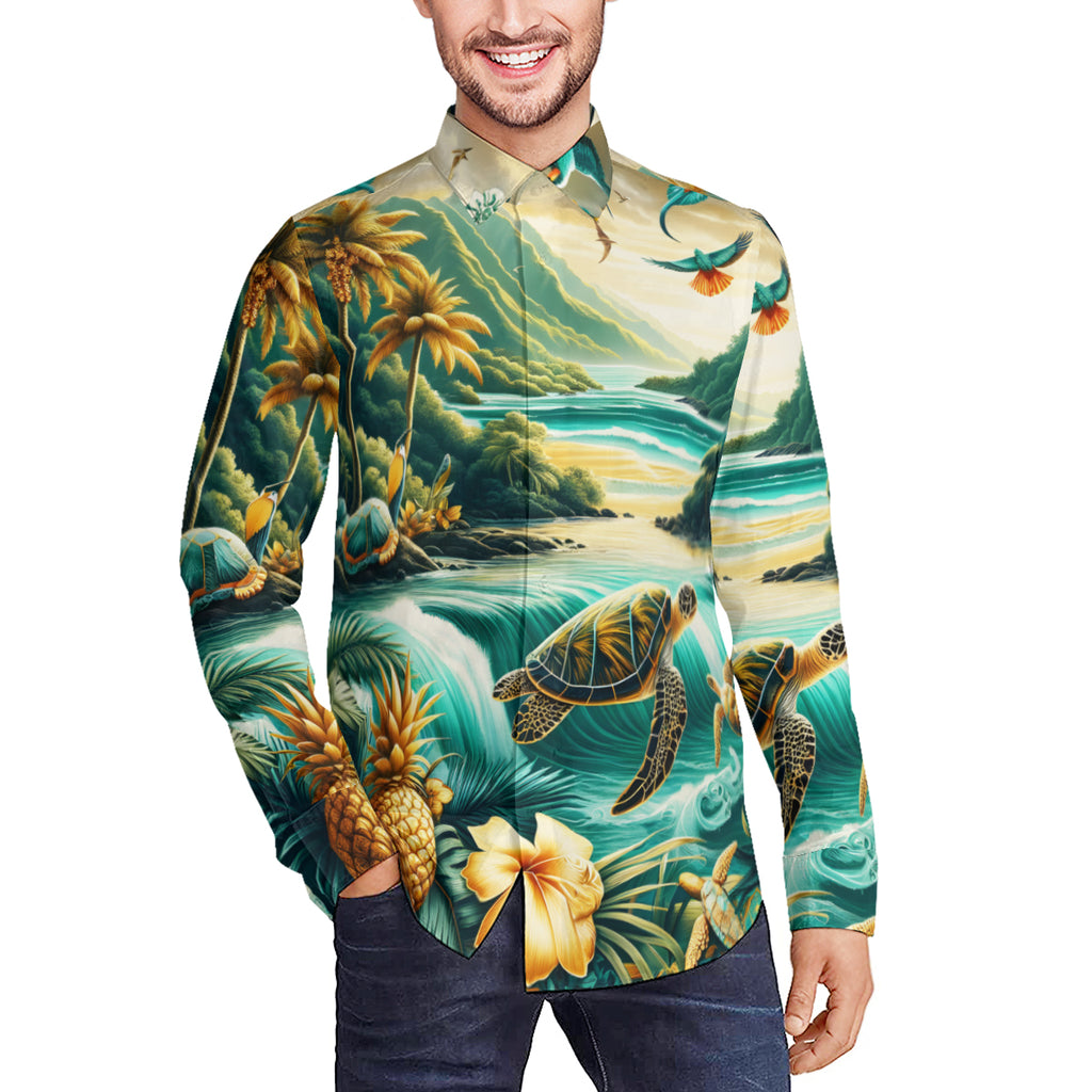 Sea World Long Sleeves Men's Shirt