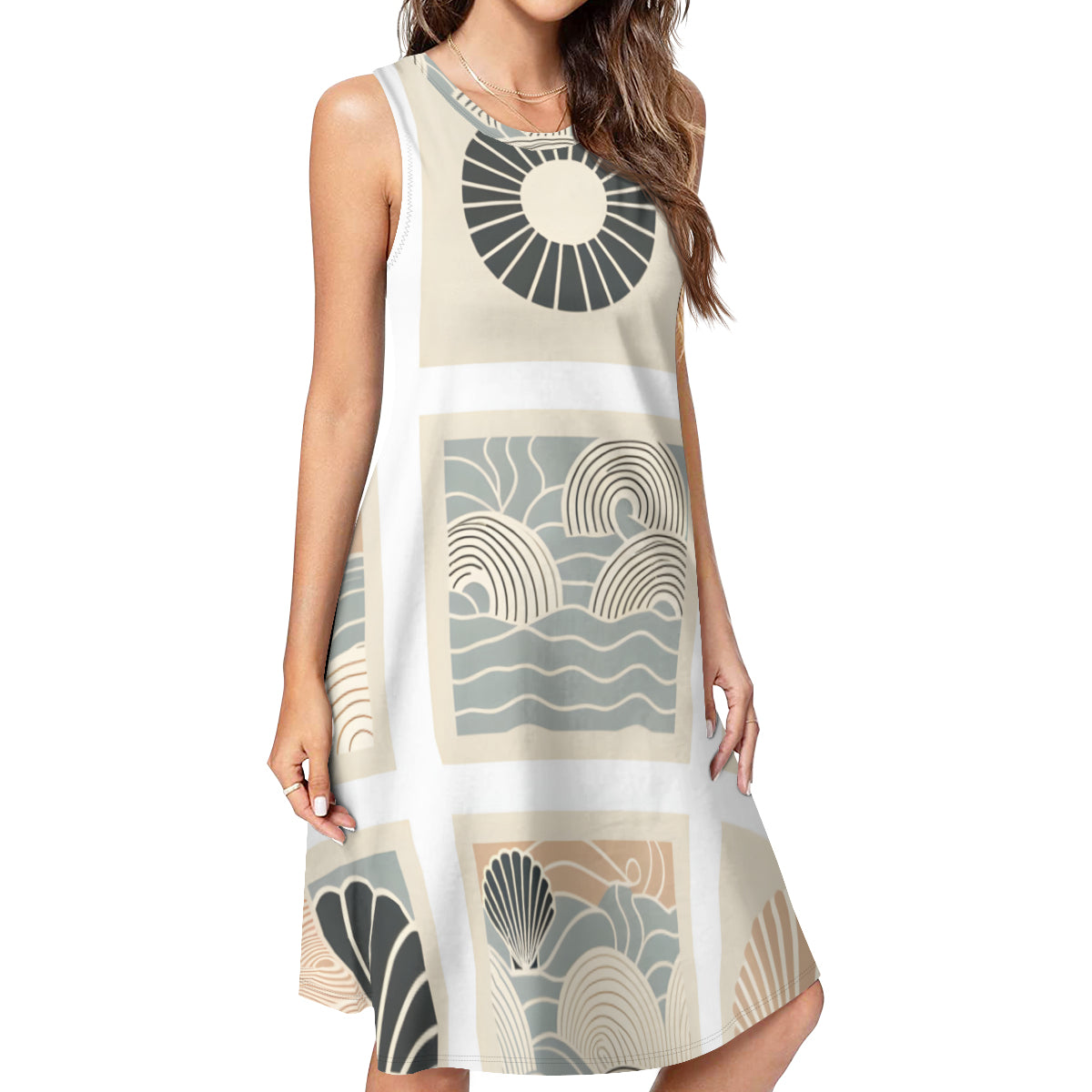 Minimalistic  Women's Casual Dress | Polyester