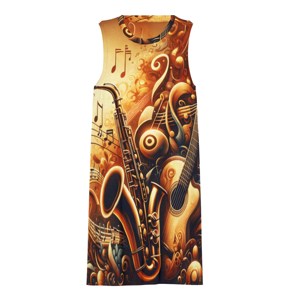Saxophone Women's Casual Dress | Polyester