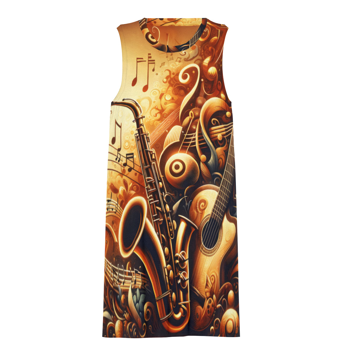 Saxophone Women's Casual Dress | Polyester