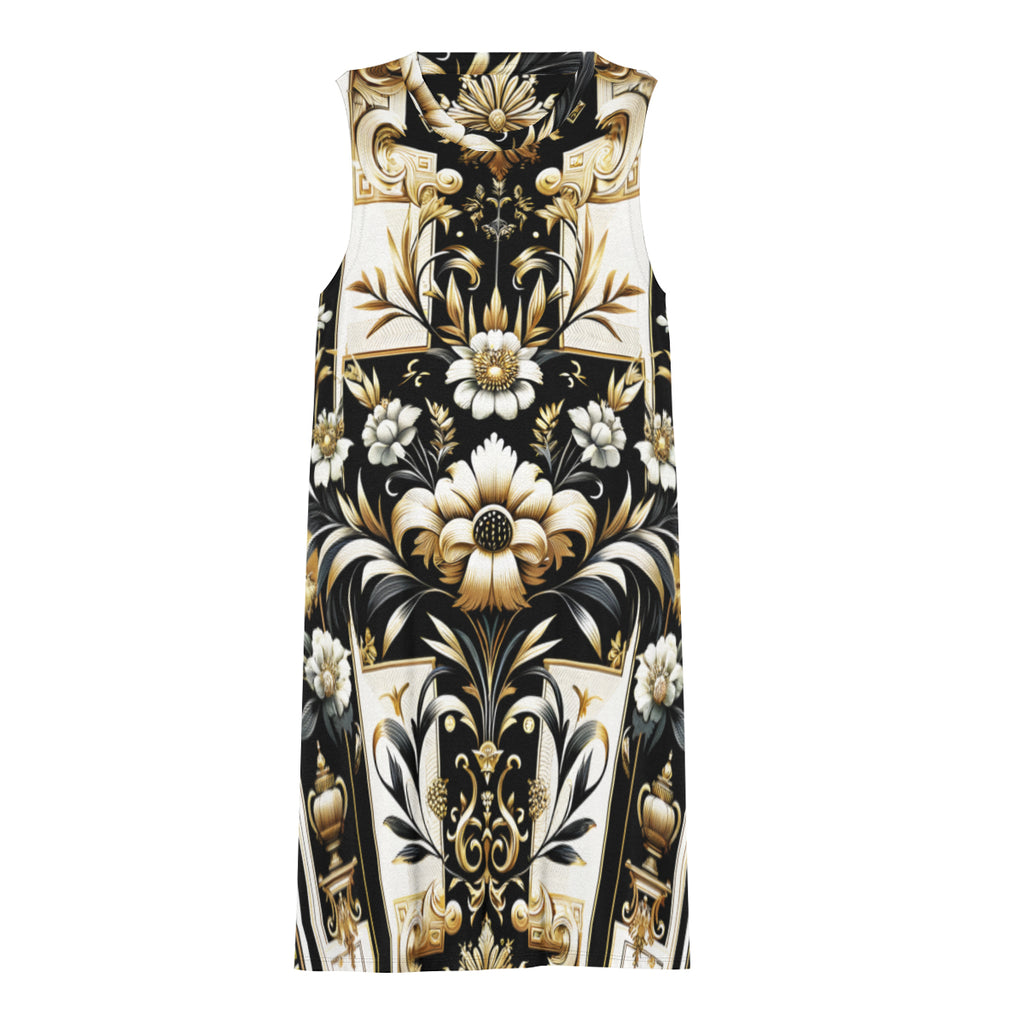 Elegant Floral Women's Casual Dress | Polyester