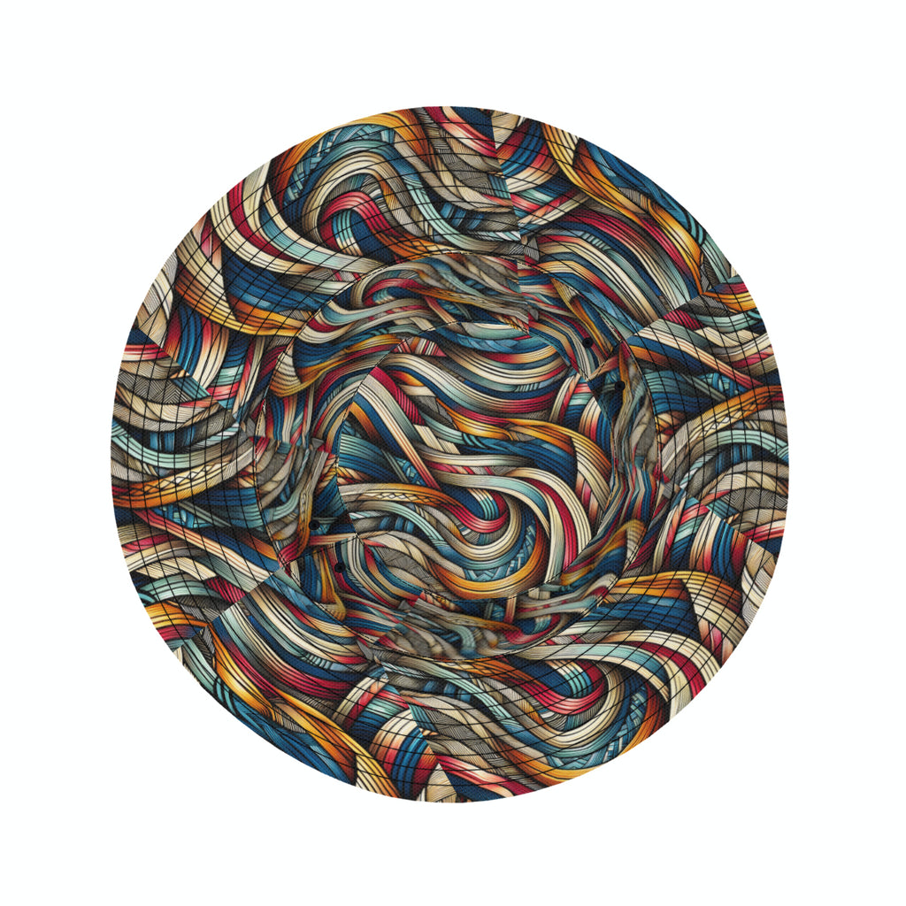 Abstract Double-Sided Unisex Polyester Bucket Hat