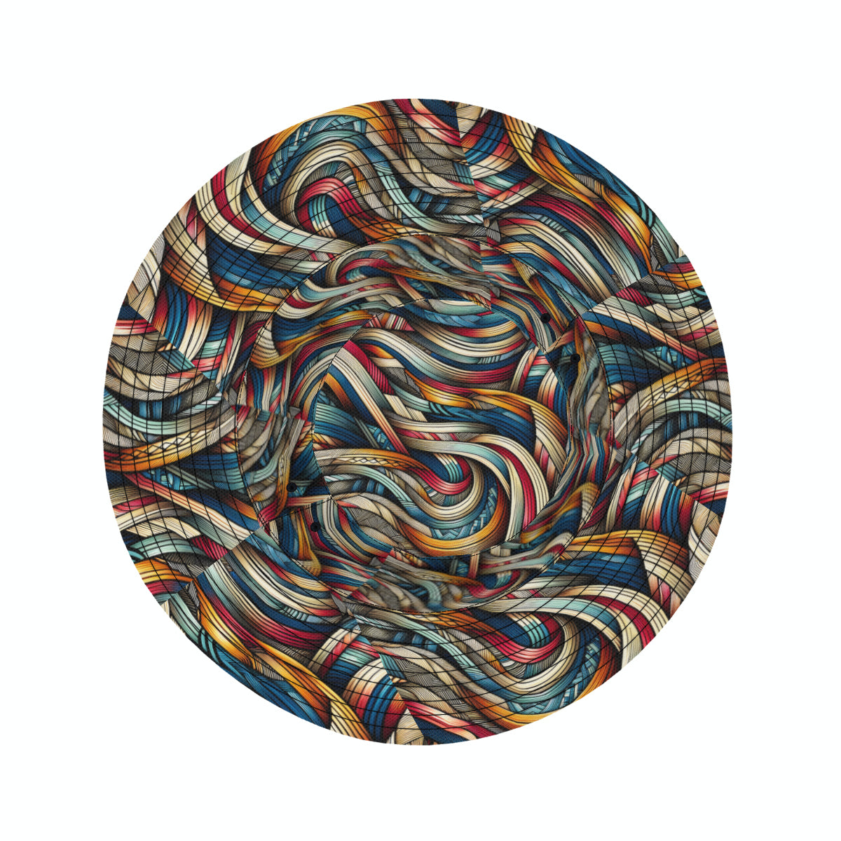 Abstract Double-Sided Unisex Polyester Bucket Hat