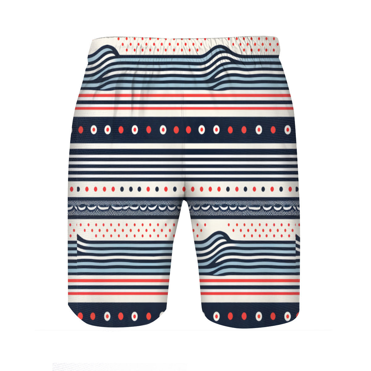Abstract Dotted Men's Beach Shorts (Not Mesh Lined) | Polyester