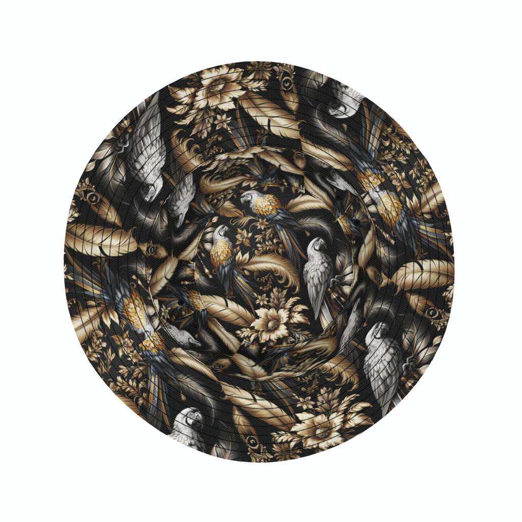 Parrots And Feathers Double-Sided Unisex Polyester Bucket Hat