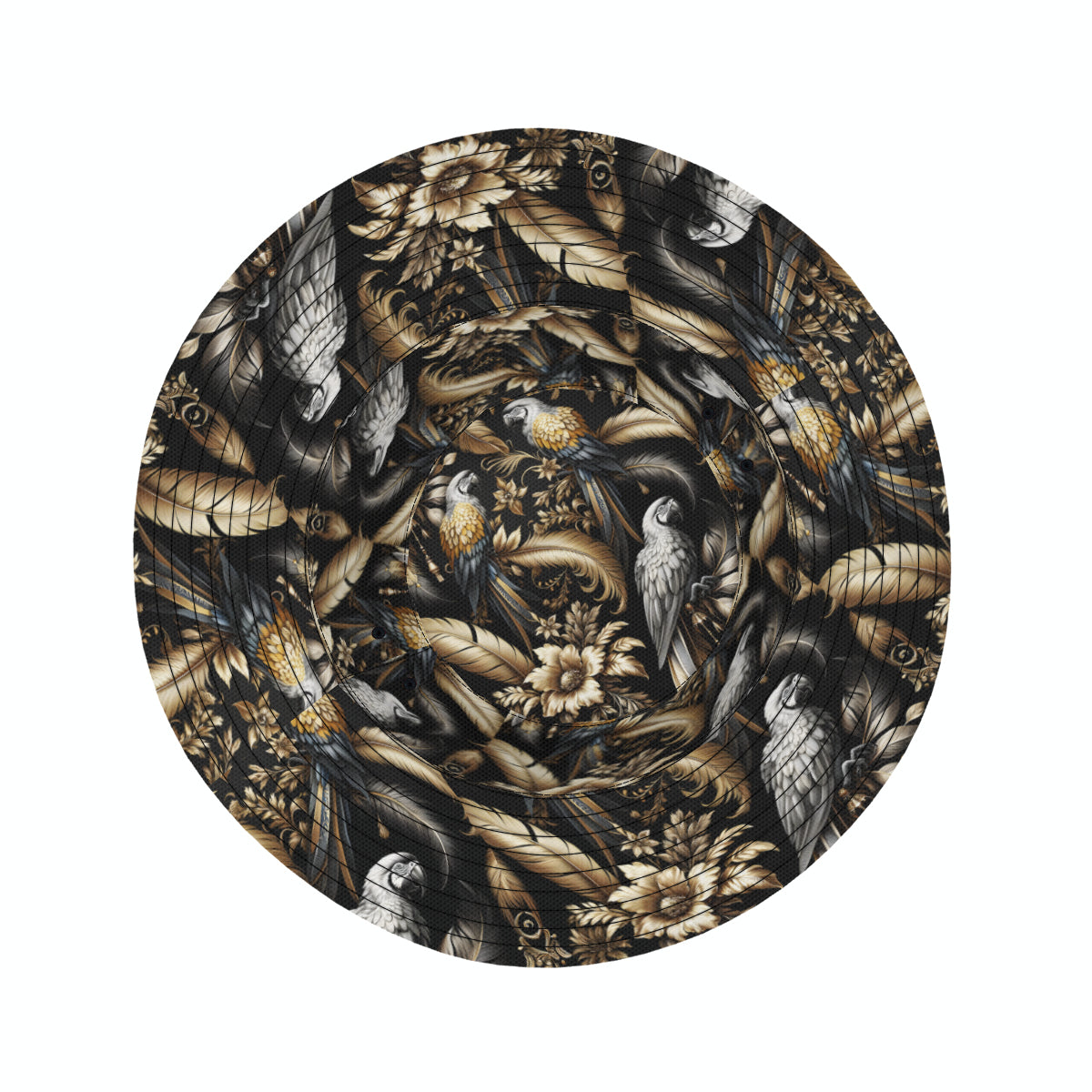 Parrots And Feathers Double-Sided Unisex Polyester Bucket Hat