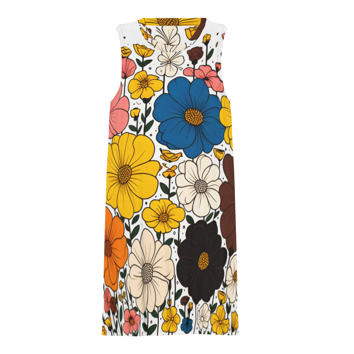 Floral Design Women Casual Dress