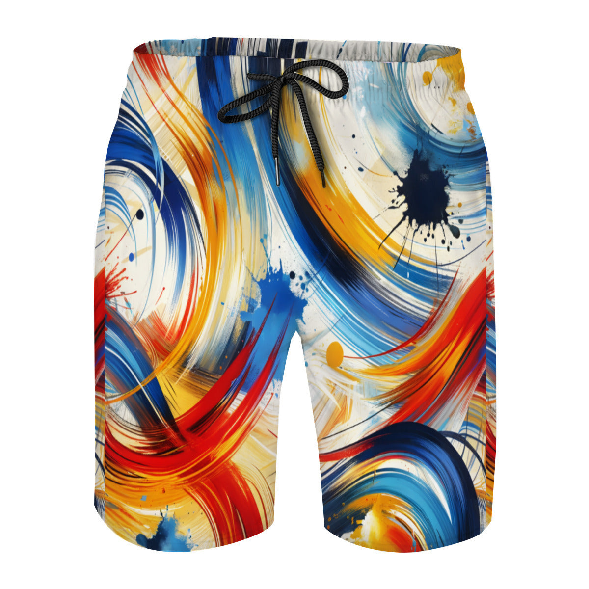Abstract Men's Beach Shorts (Not Mesh Lined) | Polyester