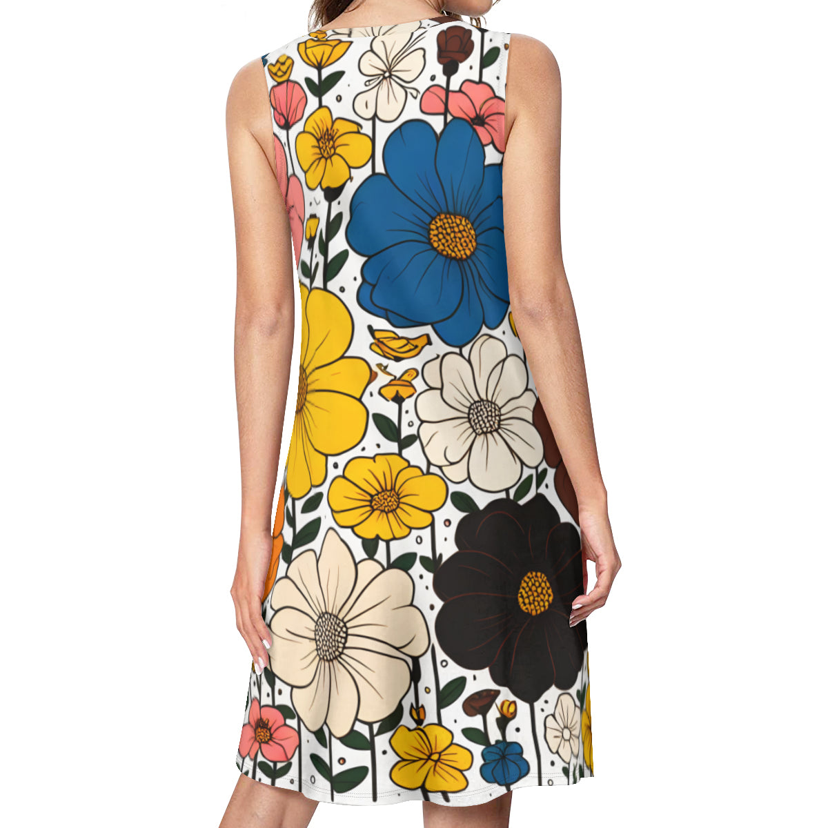 Floral Design Women Casual Dress