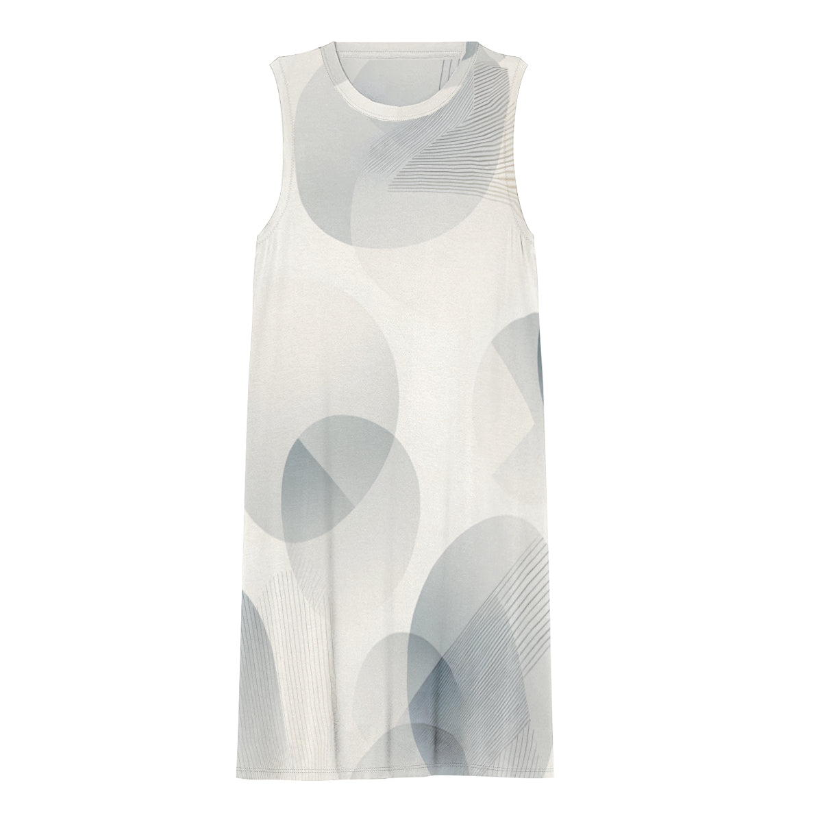 Abstract Minimal Women's Casual Dress | Polyester