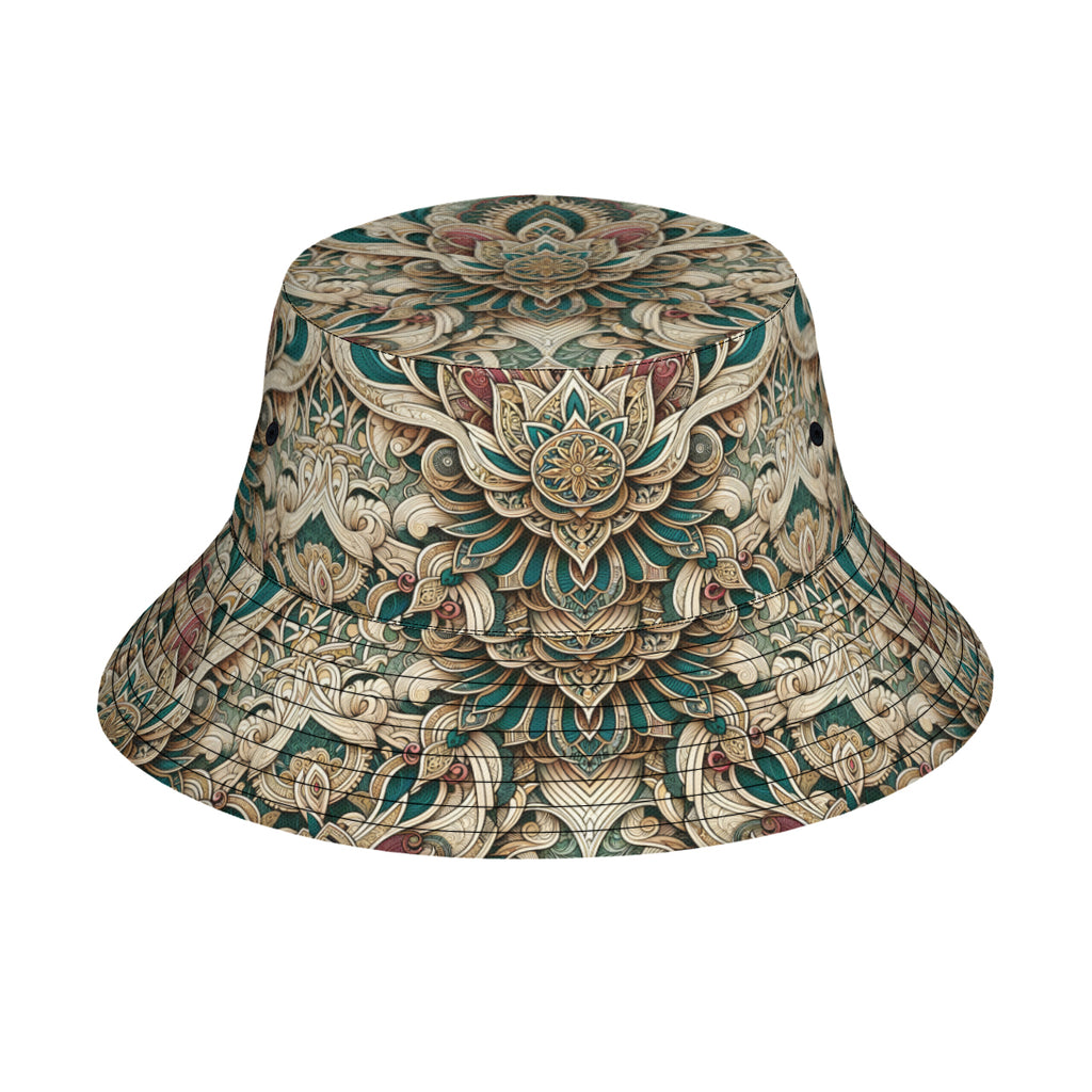 Intricate Luxury Pattern Double-Sided Unisex Polyester Bucket Hat