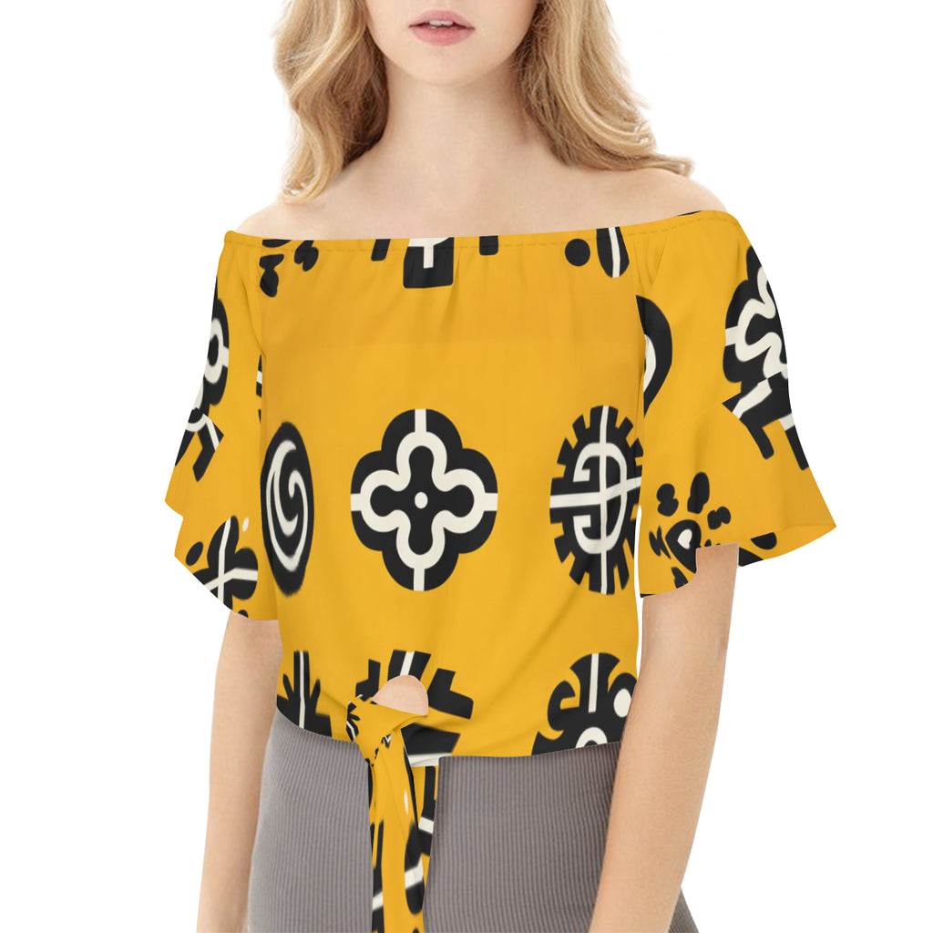 African Motifs Design Women Casual Dress
