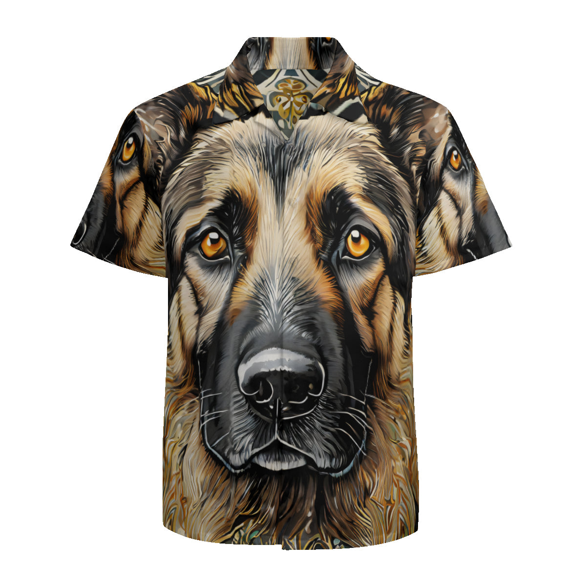 German Shepherd Short Sleeves Men's Shirt