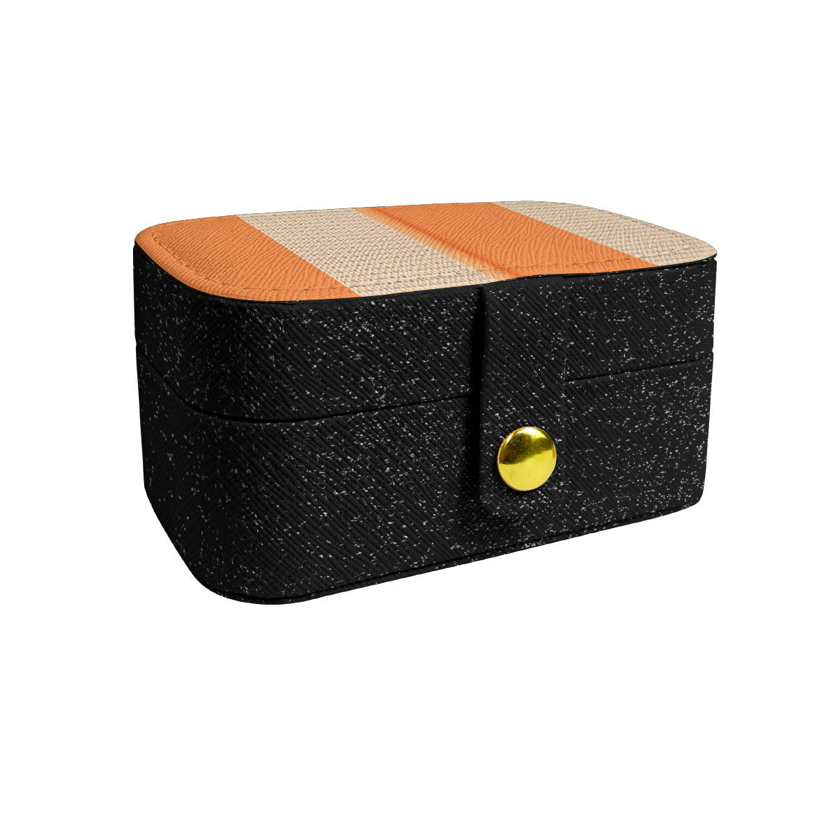 Orange Style Personalized Portable Jewelry Box