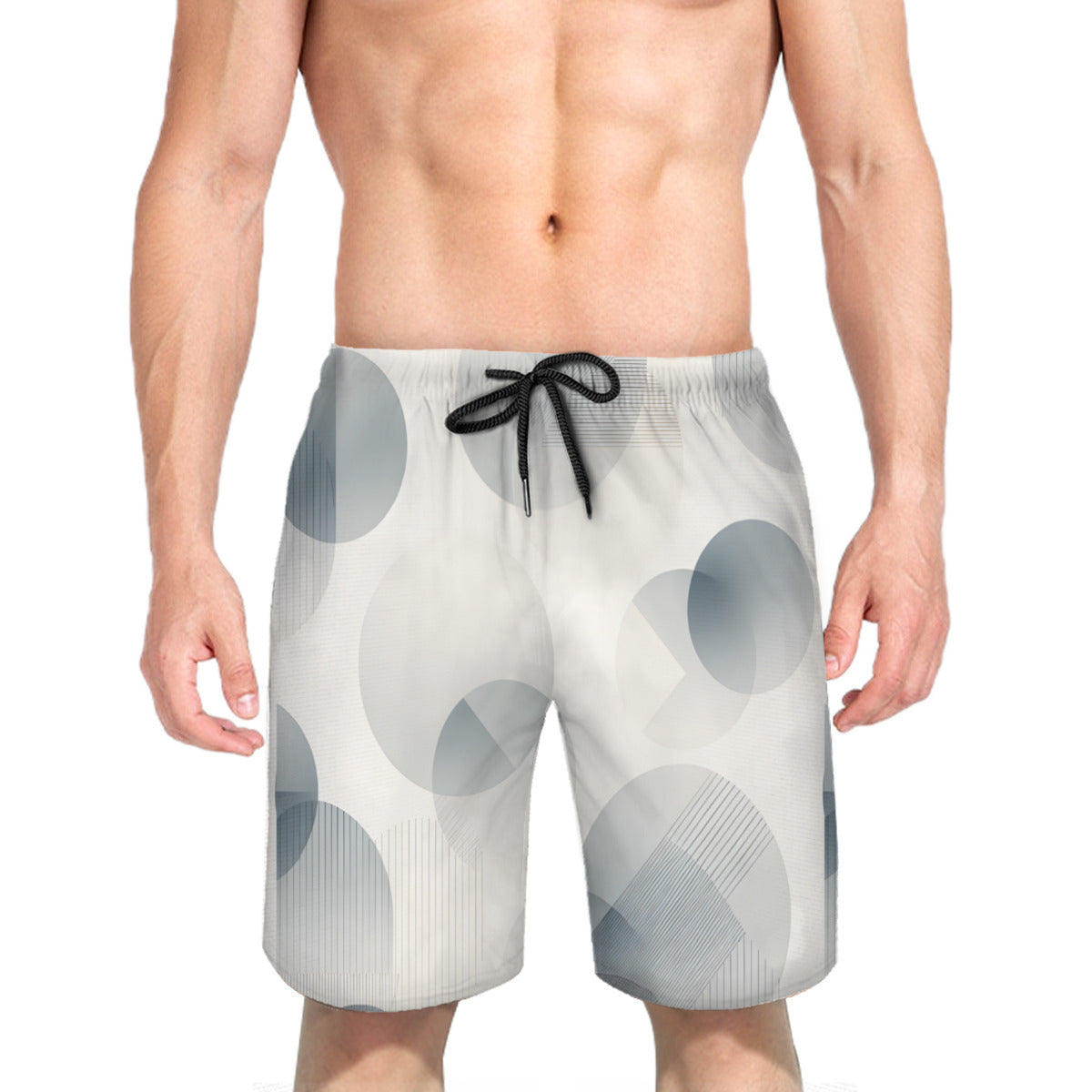 Minimalistic Men's Beach Shorts (Not Mesh Lined) | Polyester