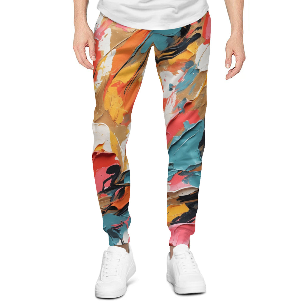 Vibrant Abstract Men's Adult Lightweight Hoodie Set | Air Layer