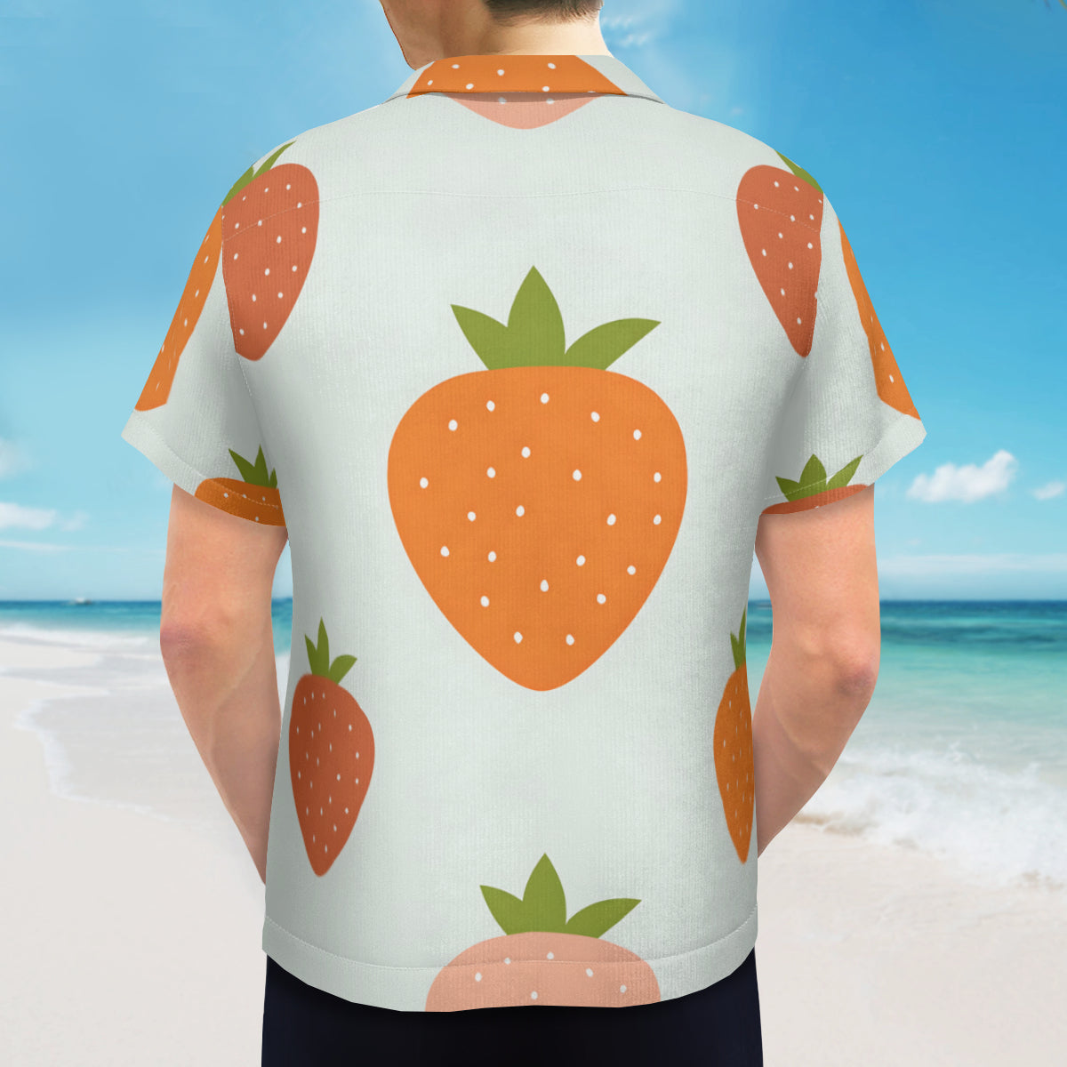 Strawberries Short Sleeves Men's Shirt