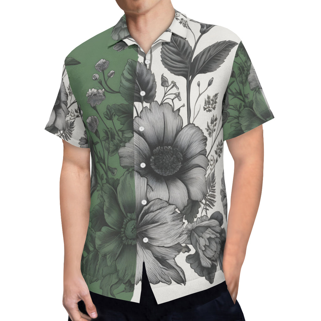 Botanical Short Sleeves Men's Shirt