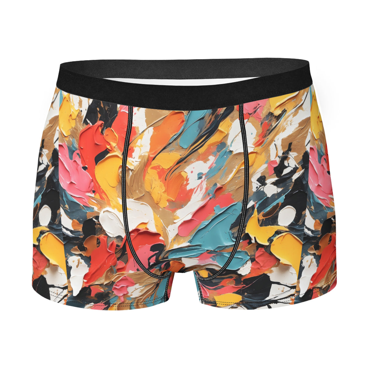 Abstract Design Men's Underwear (Multi-Faceted Design)