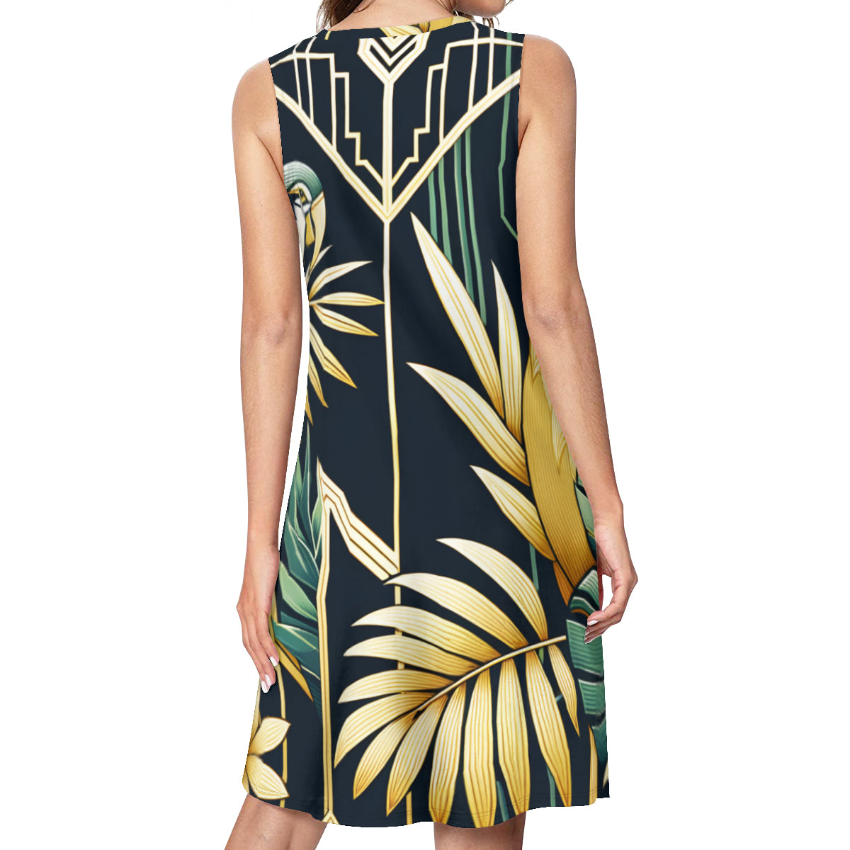 Tropical Women's Casual Dress | Polyester