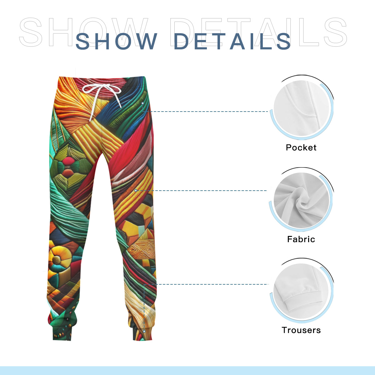 Vibrant Threads Men's Adult Hoodie Set (Double-Layer Hood) | Health Fabric