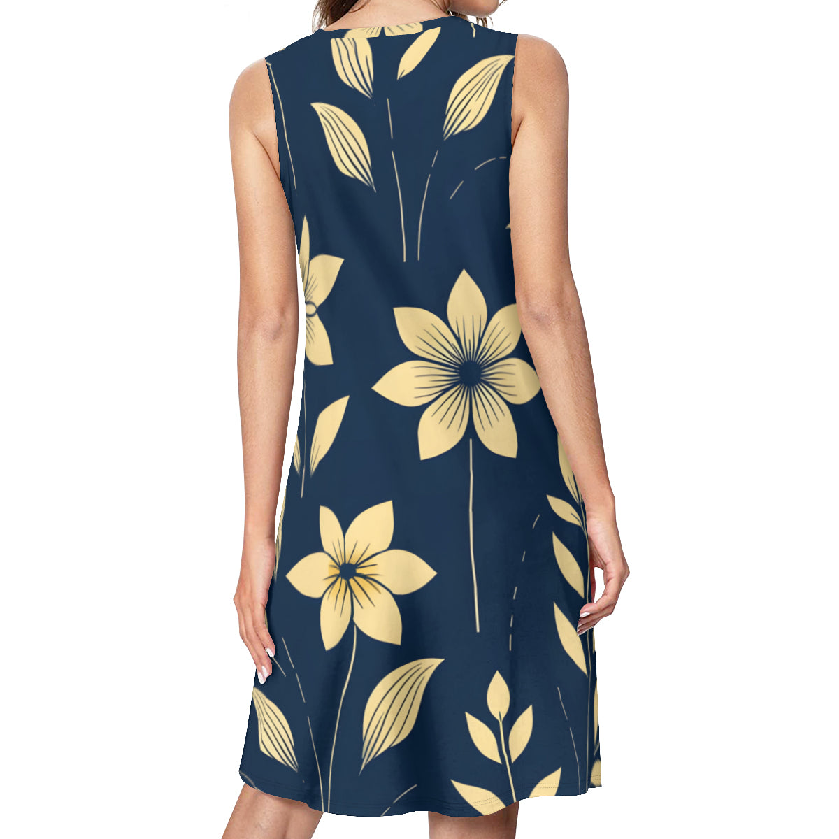 Floral Print Women's Casual Dress | Polyester