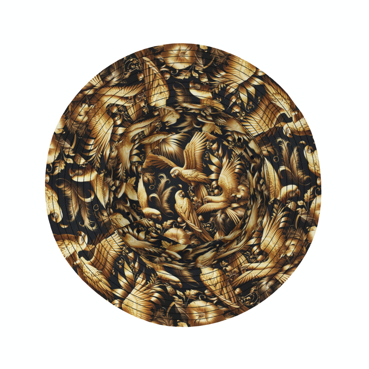 Golden Parrots Double-Sided Unisex Polyester Bucket Hat