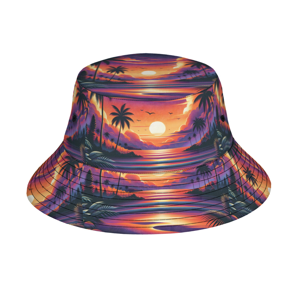 Sunset Double-Sided Unisex Polyester Bucket Hat