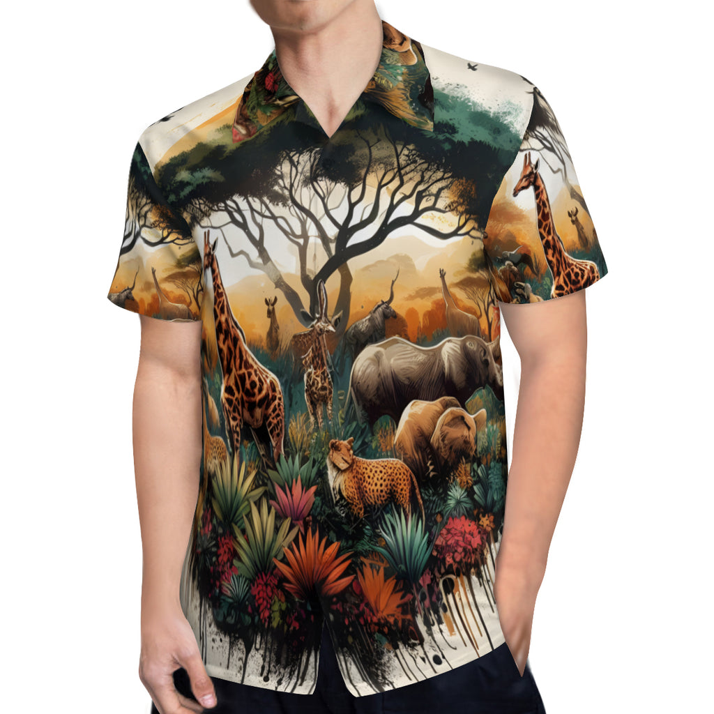 Animal Kingdom Short Sleeves Men's Shirt
