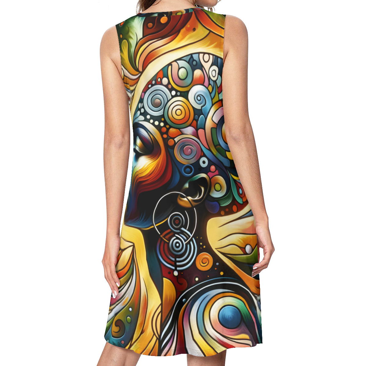 Afro Art Women's Casual Dress | Polyester