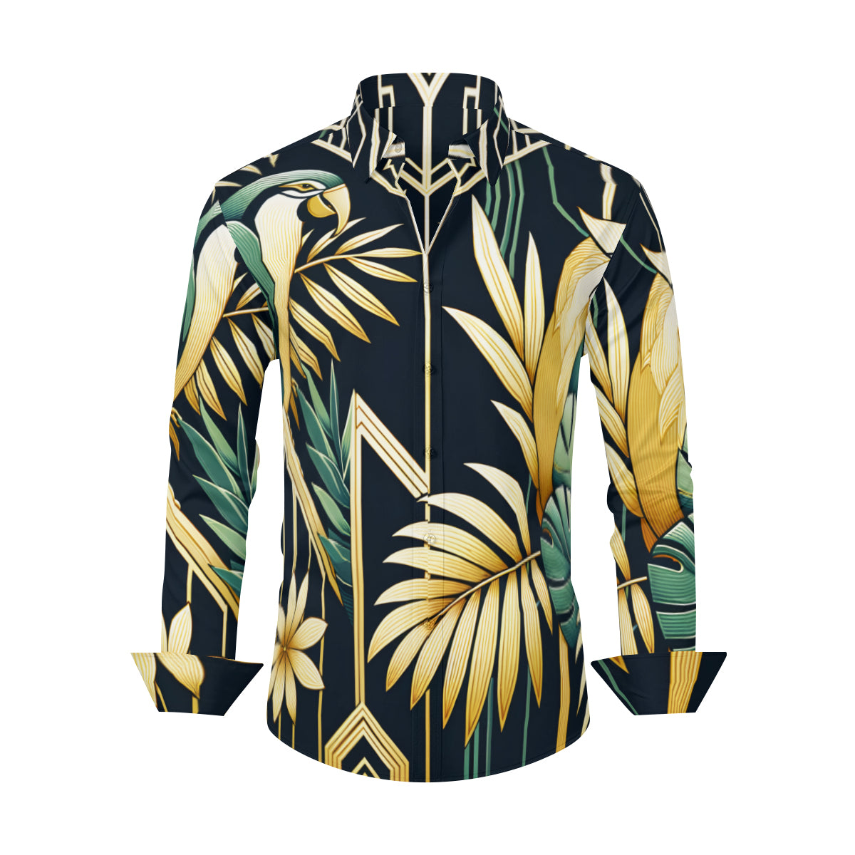 Tropical Men's Classic Long-Sleeved Shirt | Polyester