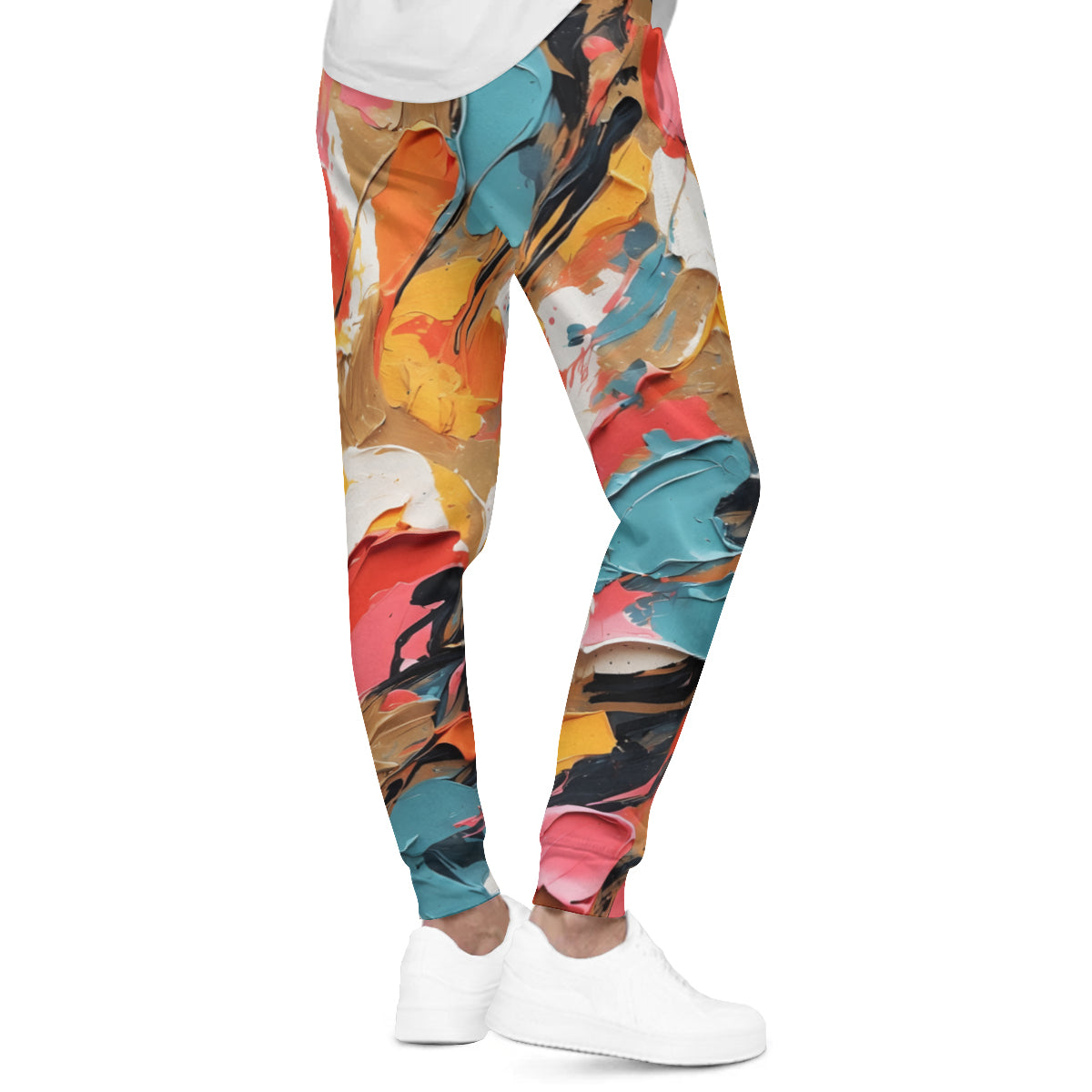 Vibrant Abstract Men's Adult Lightweight Hoodie Set | Air Layer