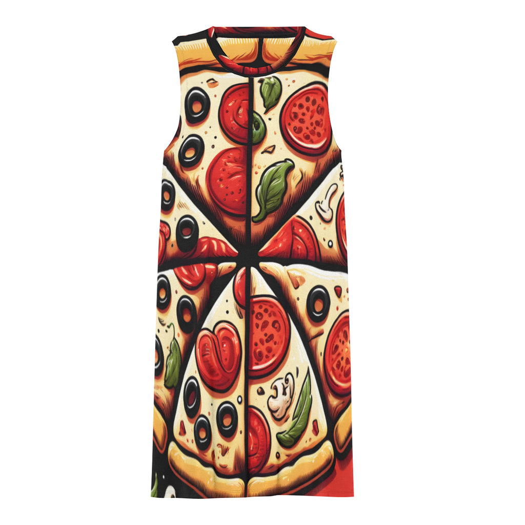 Pizza Slices Women's Casual Dress | Polyester