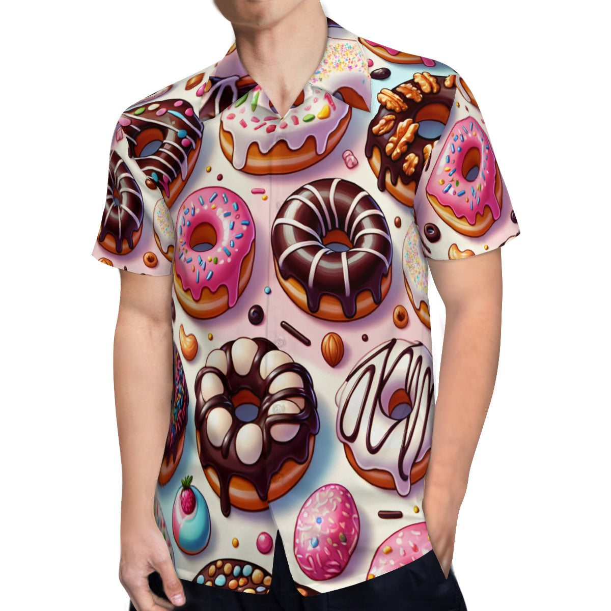 Donut Short Sleeves Men's Shirt