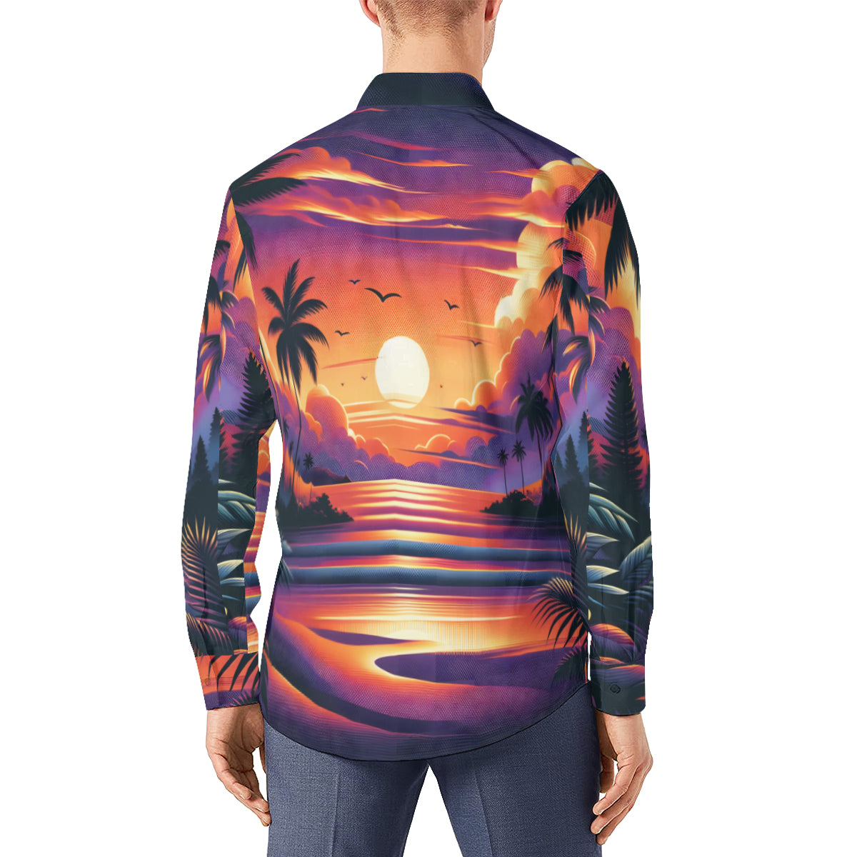 Sunrise Long Sleeves Men's Shirt