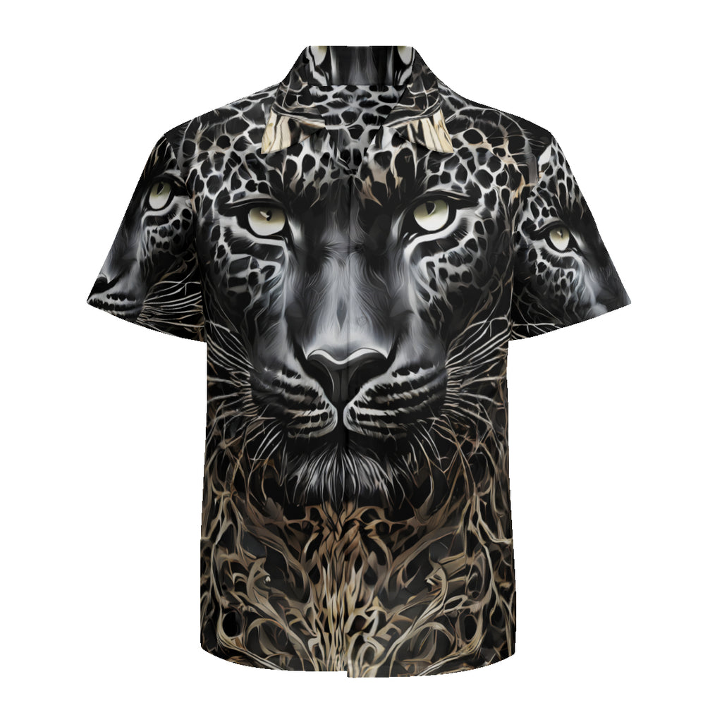 Leopard Short Sleeves Men's Shirt