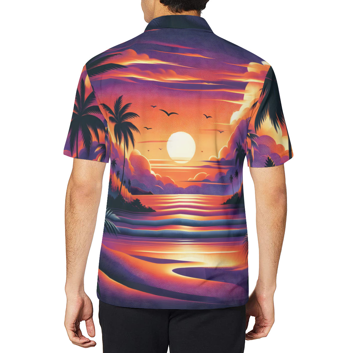 Sunsert Men's Premium European Size POLO Shirt | 95% Polyester+5% Spandex