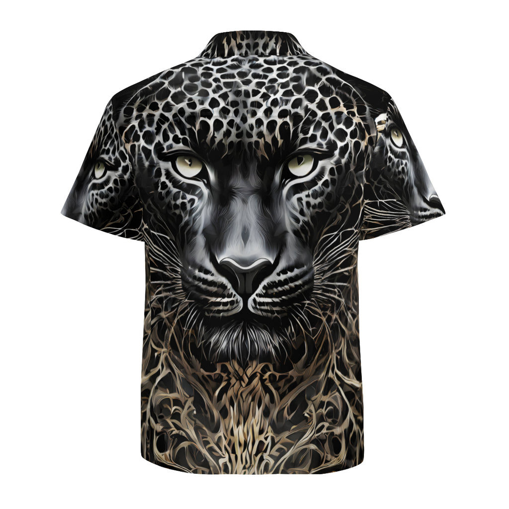 Leopard Short Sleeves Men's Shirt