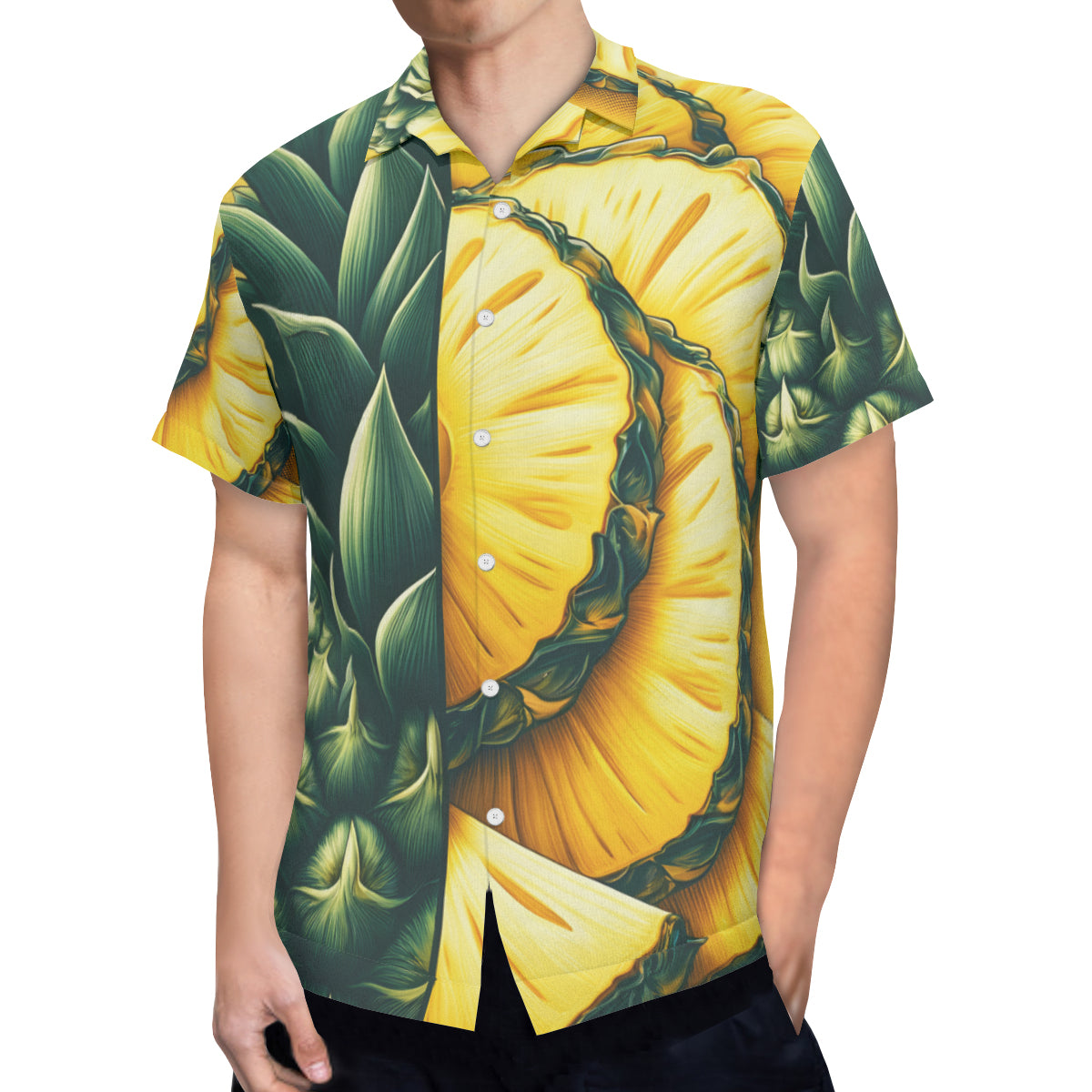 Pineapple Short Sleeves Men's Shirt