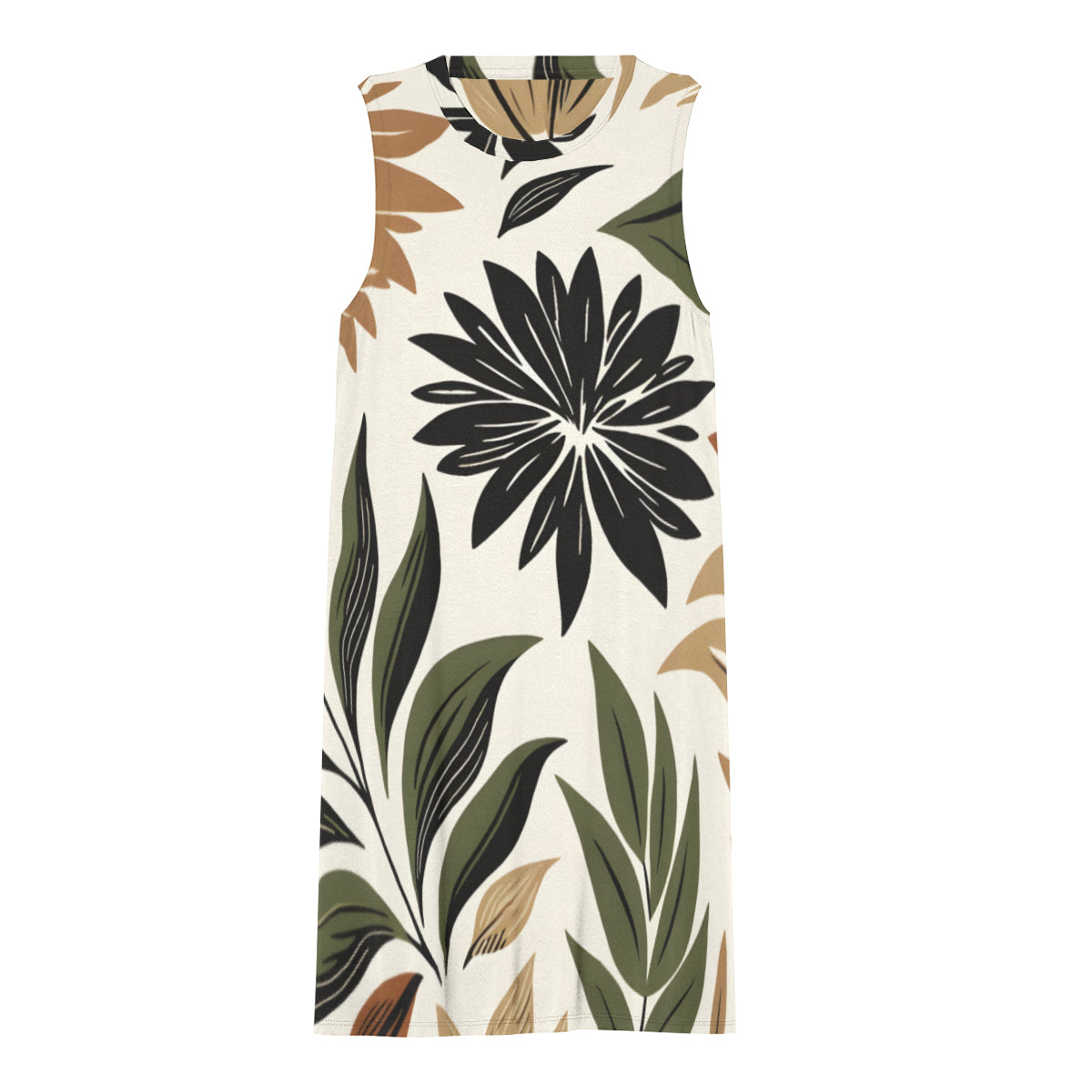 Floral Women's Casual Dress | Polyester